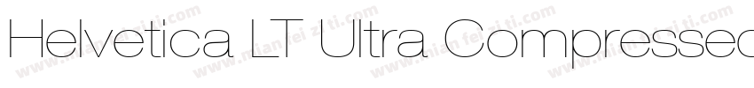 Helvetica LT Ultra Compressed字体转换